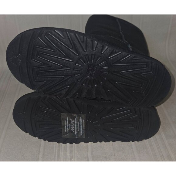 UGG Australia KIDS Black Classic Tall Suede Sheepskin Boots Size US 3 NEW #5229 - Picture 10 of 11